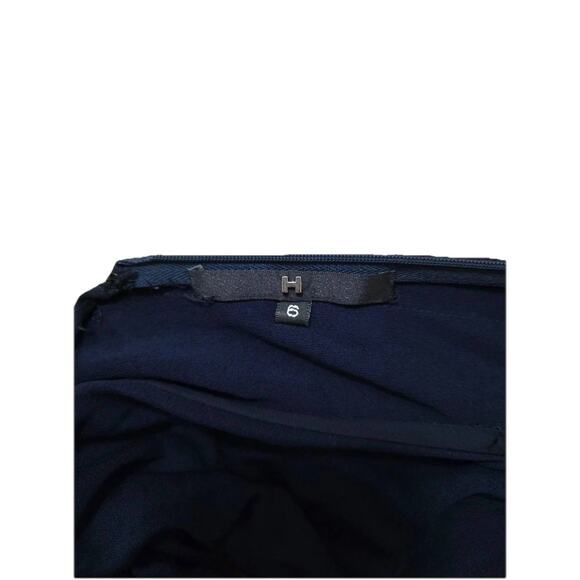 Halston Giovanna Gown In Matte Jersey Navy Maxi Dress Women Size 6 A001291 - Picture 6 of 11